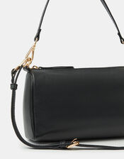 Dual Strap Leather Crossbody Bag, , large
