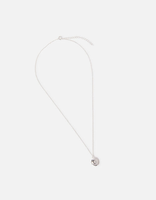 Sterling Silver Sparkle Star Locket Necklace, , large