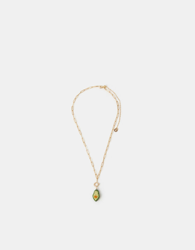 Avocado Beaded Charm, , large