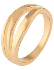 Chunky Wave Ring, Gold (GOLD), large