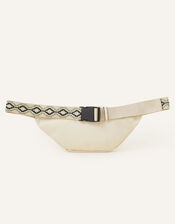 Large Zip Bum Bag, Cream (CREAM), large