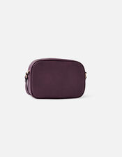 Twist Lock Cross-Body Bag, Red (BURGUNDY), large