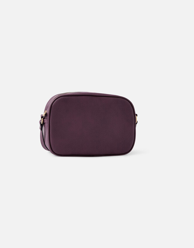 Twist Lock Cross-Body Bag, Red (BURGUNDY), large