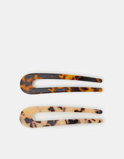 2-Pack Tort French Hair Pins, , large