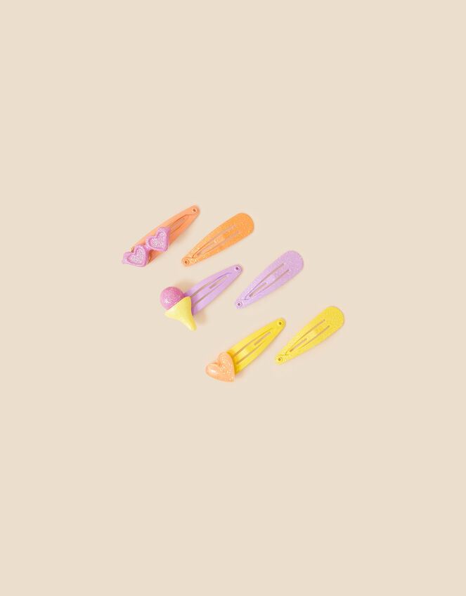 Kids Funshine Hair Clips 6 Pack, , large