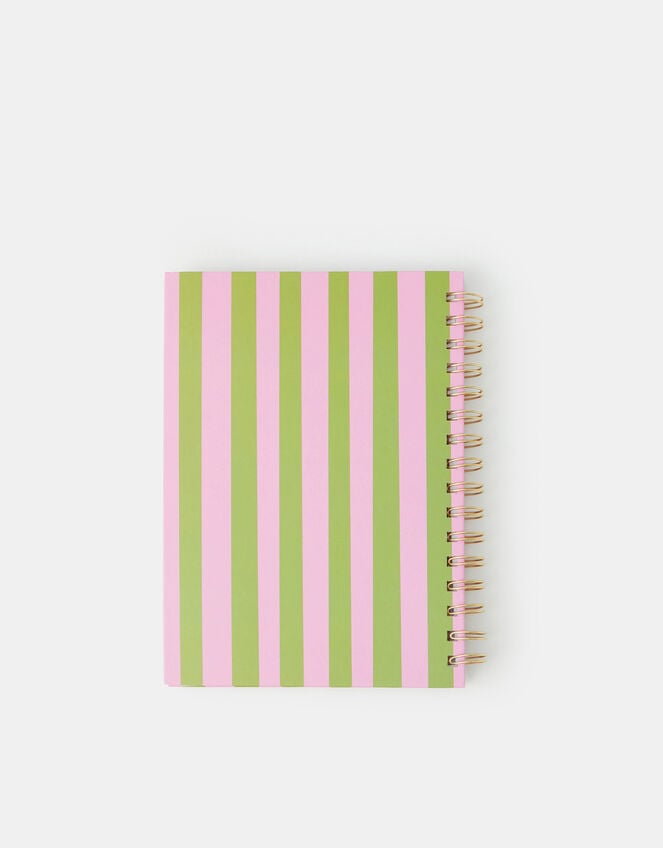 Cherry Stripe Spiral Notebook, , large