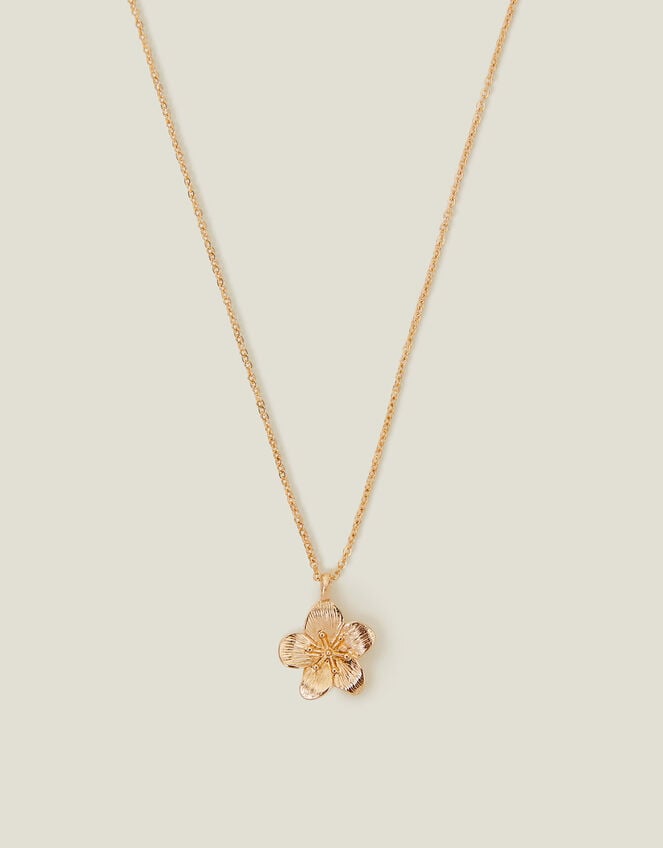 Flower Pendant Necklace, , large