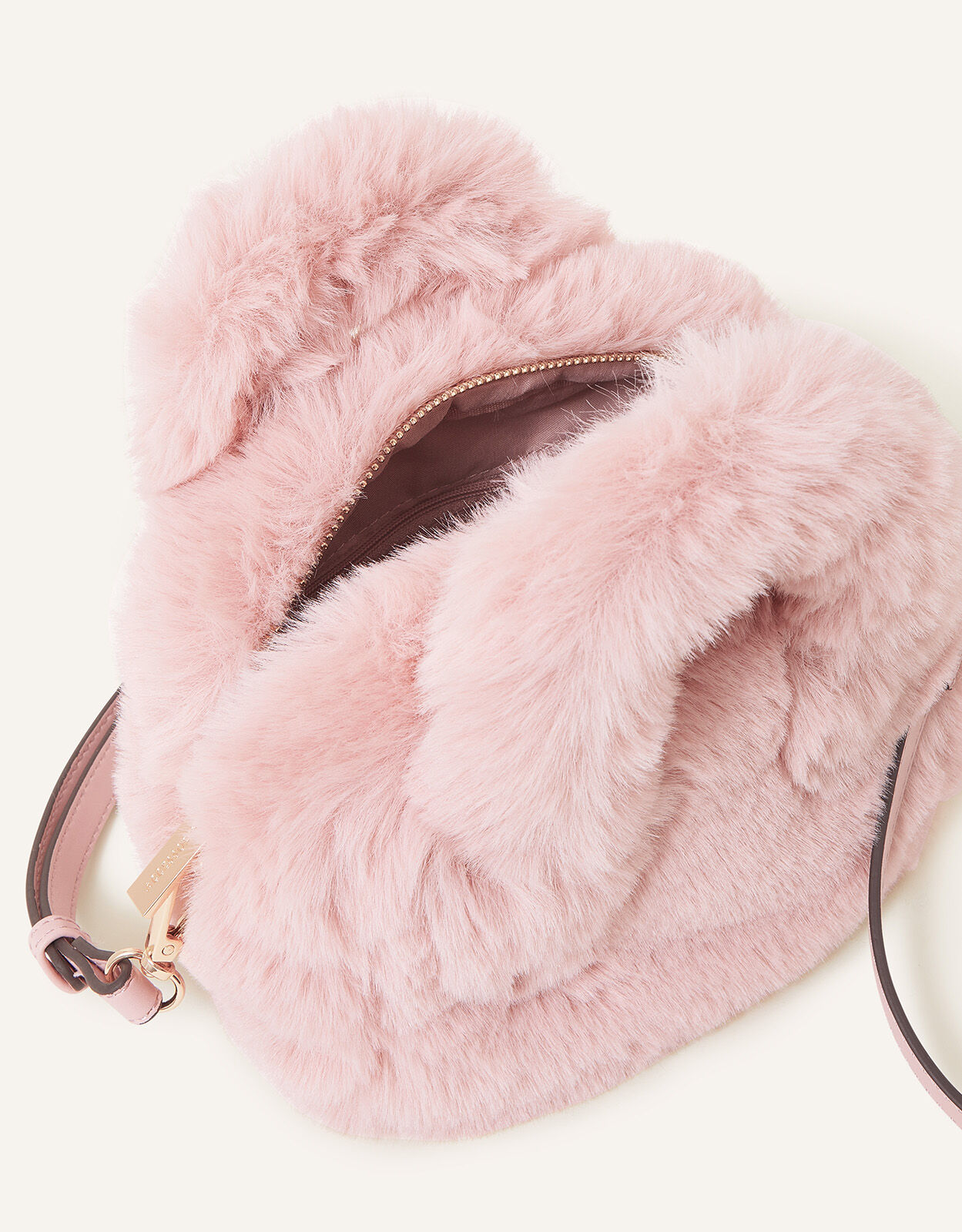Pink faux fur bag store
