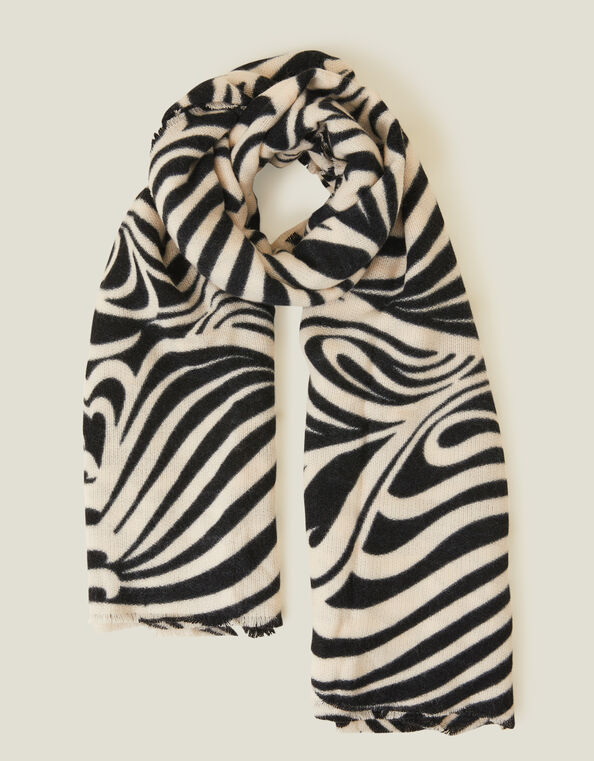 Swirl Print Blanket Scarf, , large