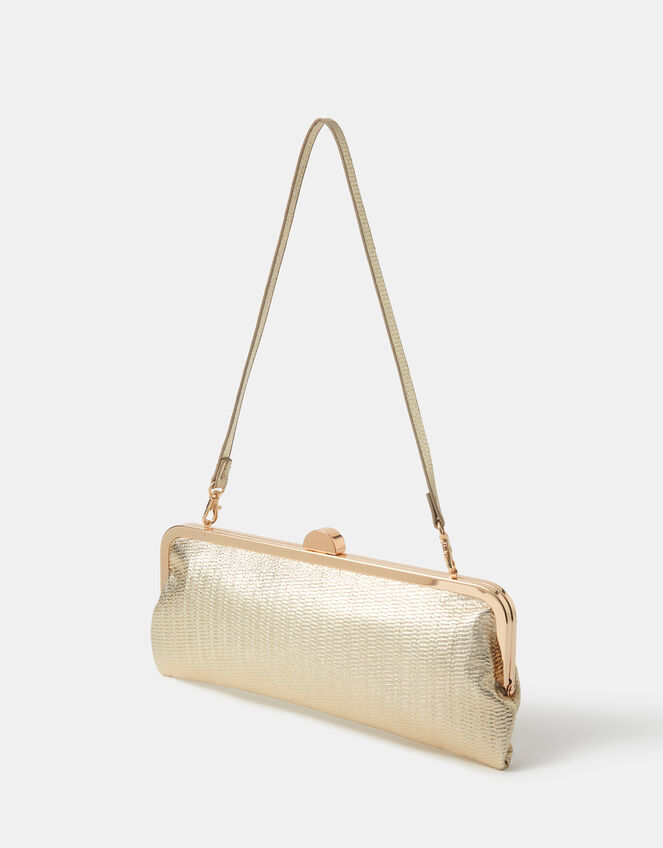 Clip Frame Clutch Bag, Gold (GOLD), large