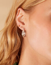 Twisted Hoop Earrings, , large