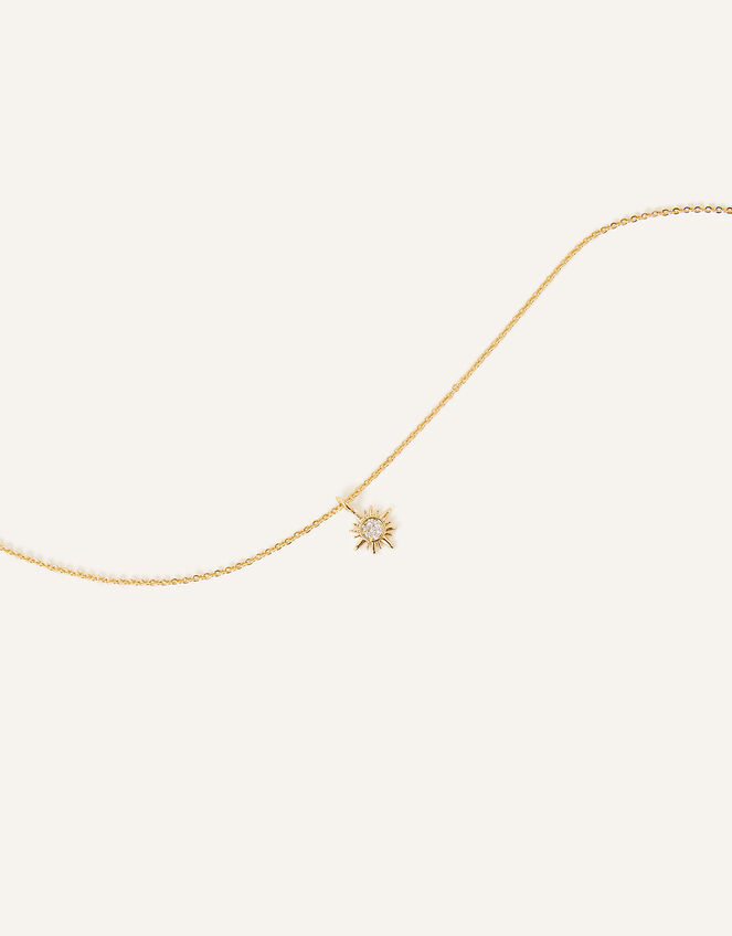 14ct Gold-Plated Star Pendant Necklace, , large