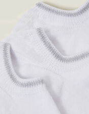 3-Pack Sparkle Trainer Socks, , large