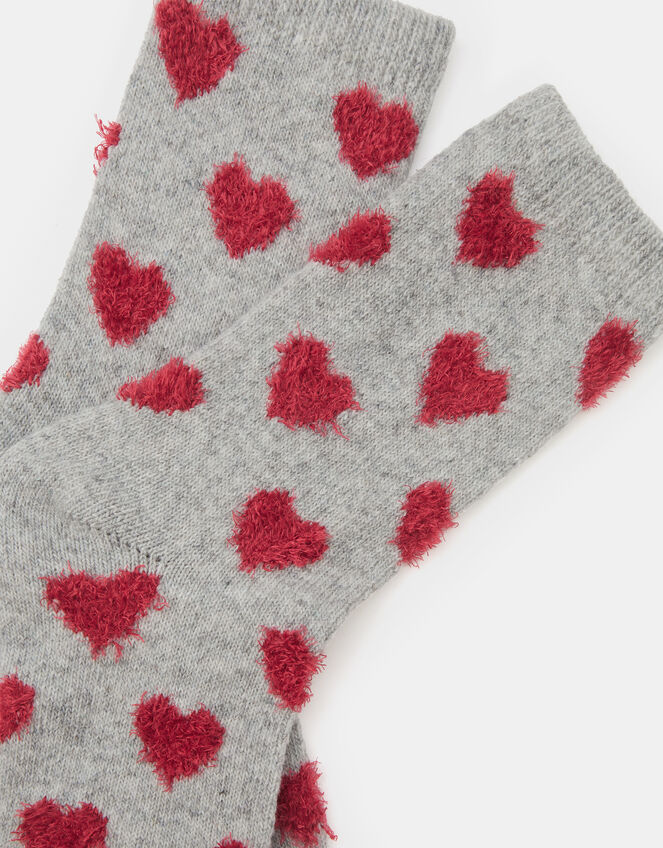 Heart Print Socks, , large