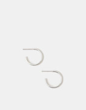 Sterling Silver Small Hoop Earrings, , large