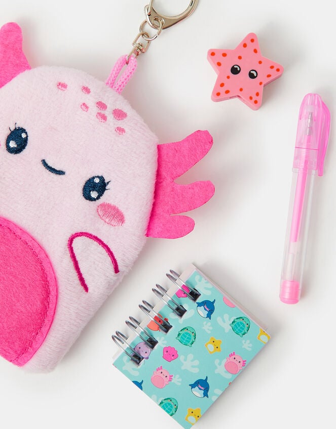 Girls Axolotl Bag Charm Stationery Set, , large
