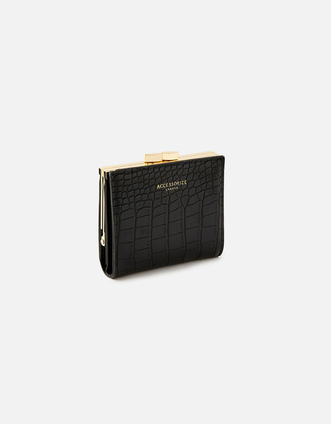 Shop Louis Vuitton Plain Leather Folding Wallet Small Wallet Logo
