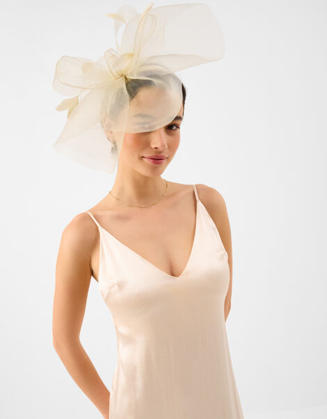 Large Crin Fascinator, Natural (CHAMPAGNE), large