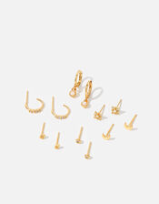 14ct Gold-Plated Opal Celestial Earring 12 Pack, , large
