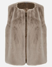 Luxe Faux Fur Gilet, , large
