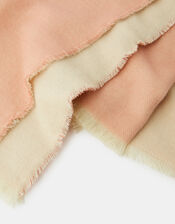 Wells Antibacterial Two-Tone Blanket Scarf Camel and Grey, Pink (PINK), large