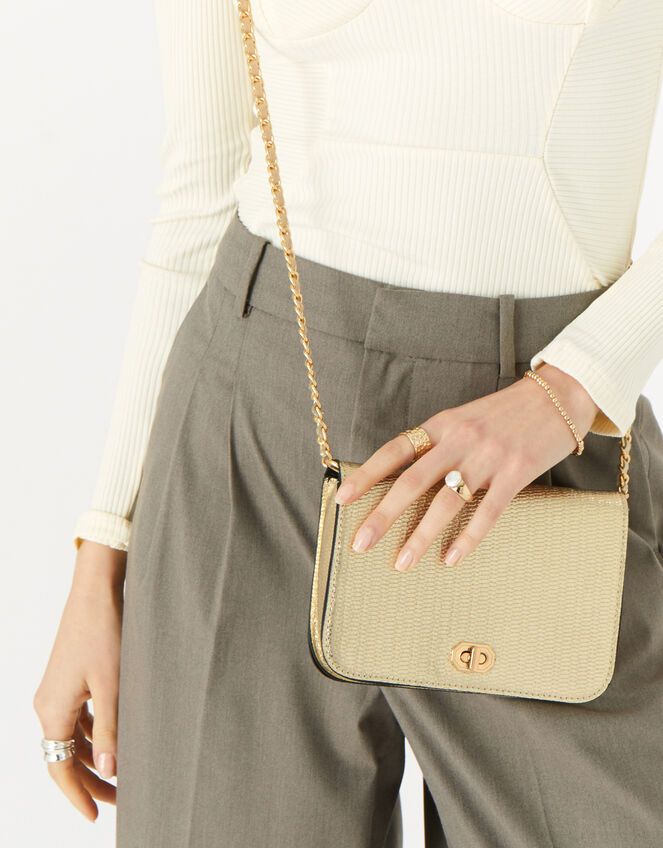 Erin Cross-Body Bag , Gold (GOLD), large
