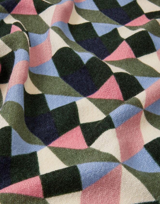 Geometric Blanket Scarf, Multi (BRIGHTS MULTI), large