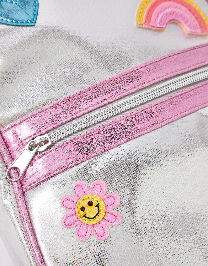Girls Emoji Badge Backpack, , large