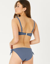 Bunny Tie Bikini Top, Grey (GREY), large