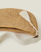 Raffia Sling Bag, , large
