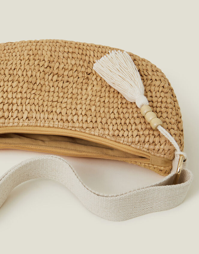 Raffia Sling Bag, , large