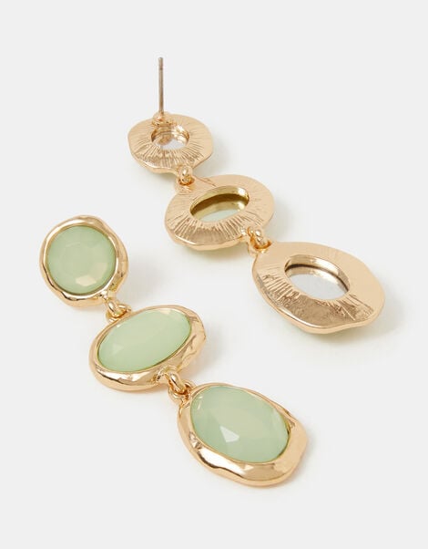 Triple Stone Drop Earrings, , large