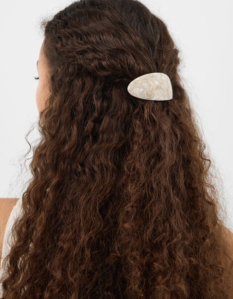 Pearlescent Barrette Hair Clip, , large