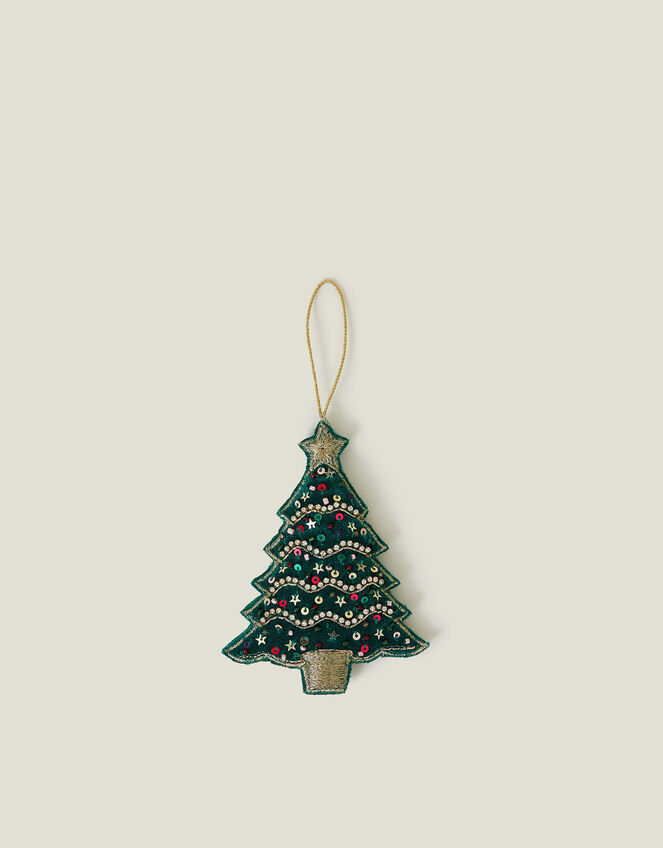 Embroidered Christmas Tree Decoration, , large
