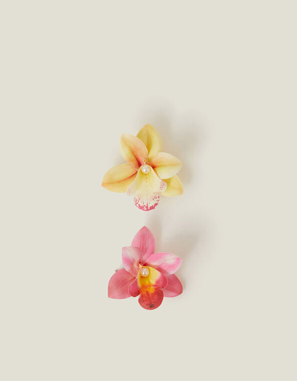 2-Pack Orchid Hair Clips, , large