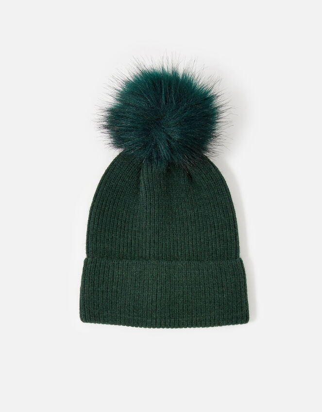 Knit Pom-Pom Beanie, , large
