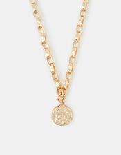 Molten Coin Pendant Necklace, , large