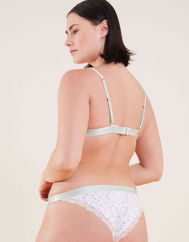 Ditsy Lace Trim Bralet, Ivory (IVORY), large