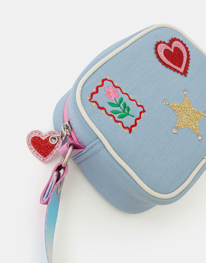 Girls Embroidered Prairie Crossbody Bag, , large