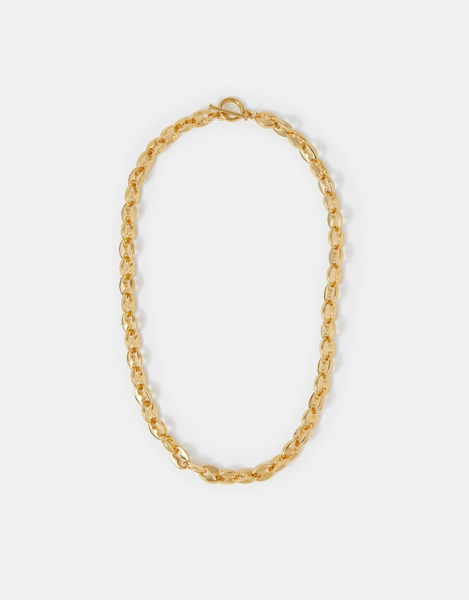 14ct Gold-Plated Chunky Link Chain Necklace, , large