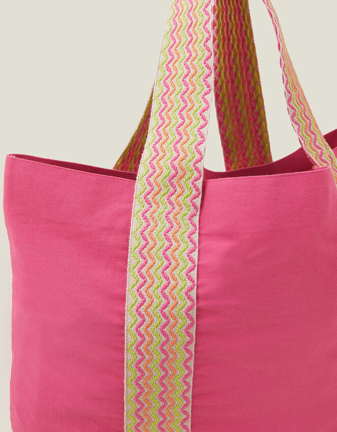 Webbing Shopper Bag, Pink (PALE PINK), large