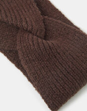 Soft Knit Bando Headband, Brown (CHOCOLATE), large
