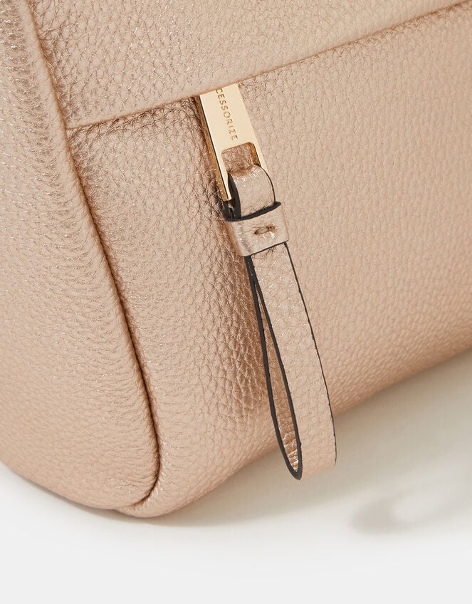 Zip Front Crossbody Bag, Gold (GOLD), large