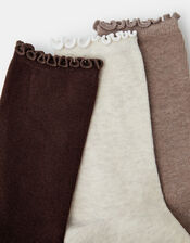 3-Pack Frill Socks, , large