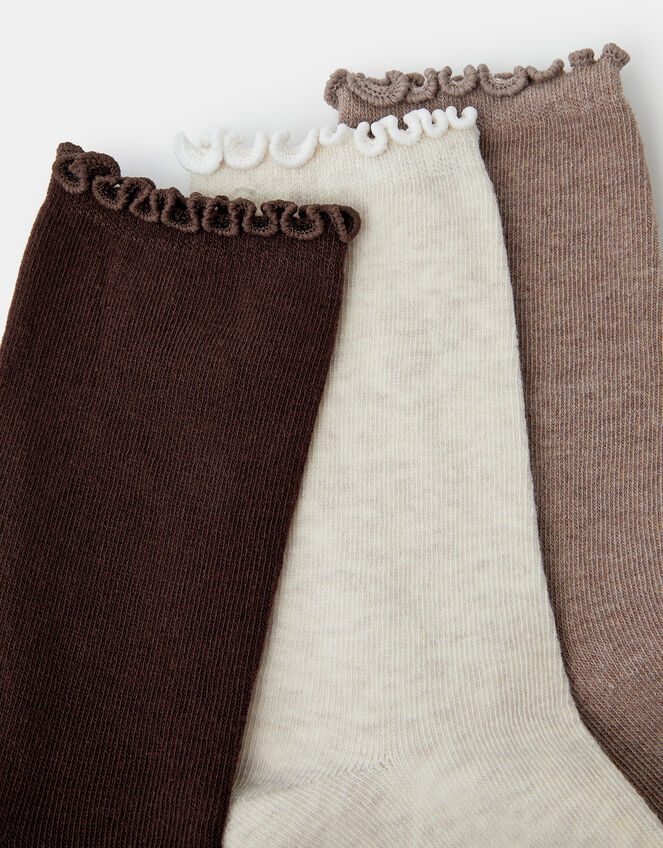 3-Pack Frill Socks, , large