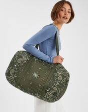 Quilted Paisley Weekend Bag, , large