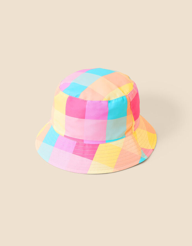 Check Bucket Hat, Multi (BRIGHTS-MULTI), large