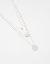 Discy Layered Necklace, , large