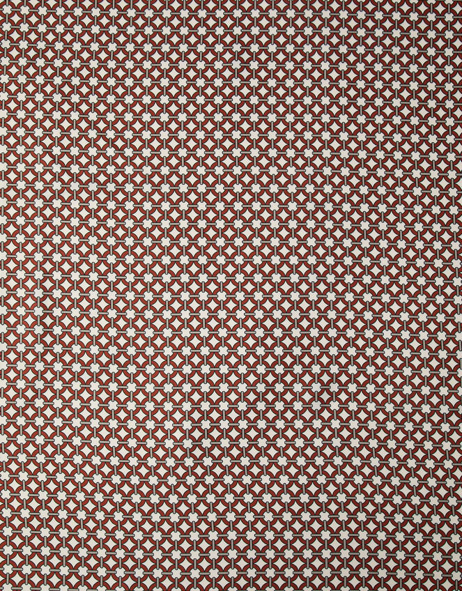 Reversible Tile Print Square Satin Scarf, , large