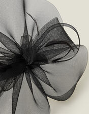 Mini Crin Fascinator, Black (BLACK), large